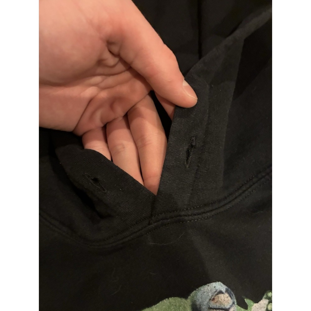 Gildan Rick and Morty John Rick Wick Parody Black Hoodie Mens Large - Picture 4 of 7